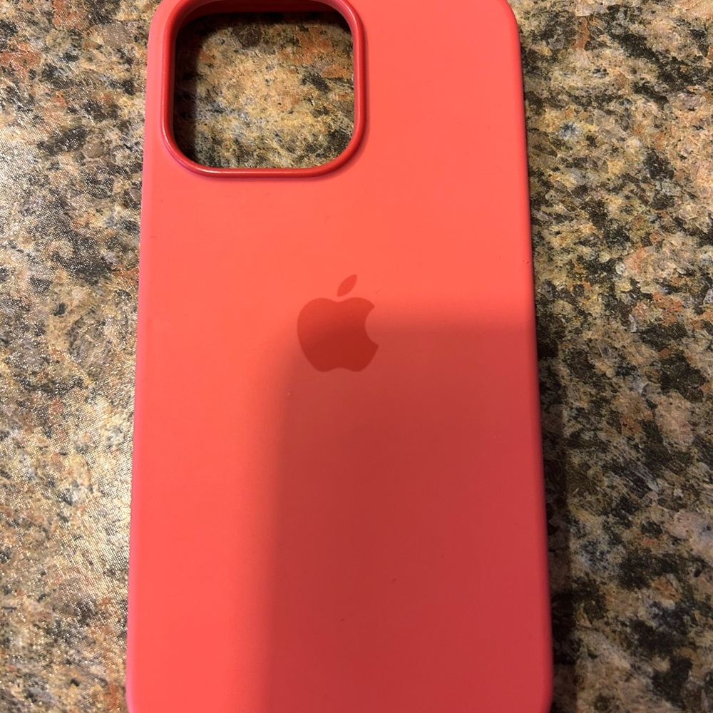 Apple Red iPhone Case with Matte Finish and Screen Protection